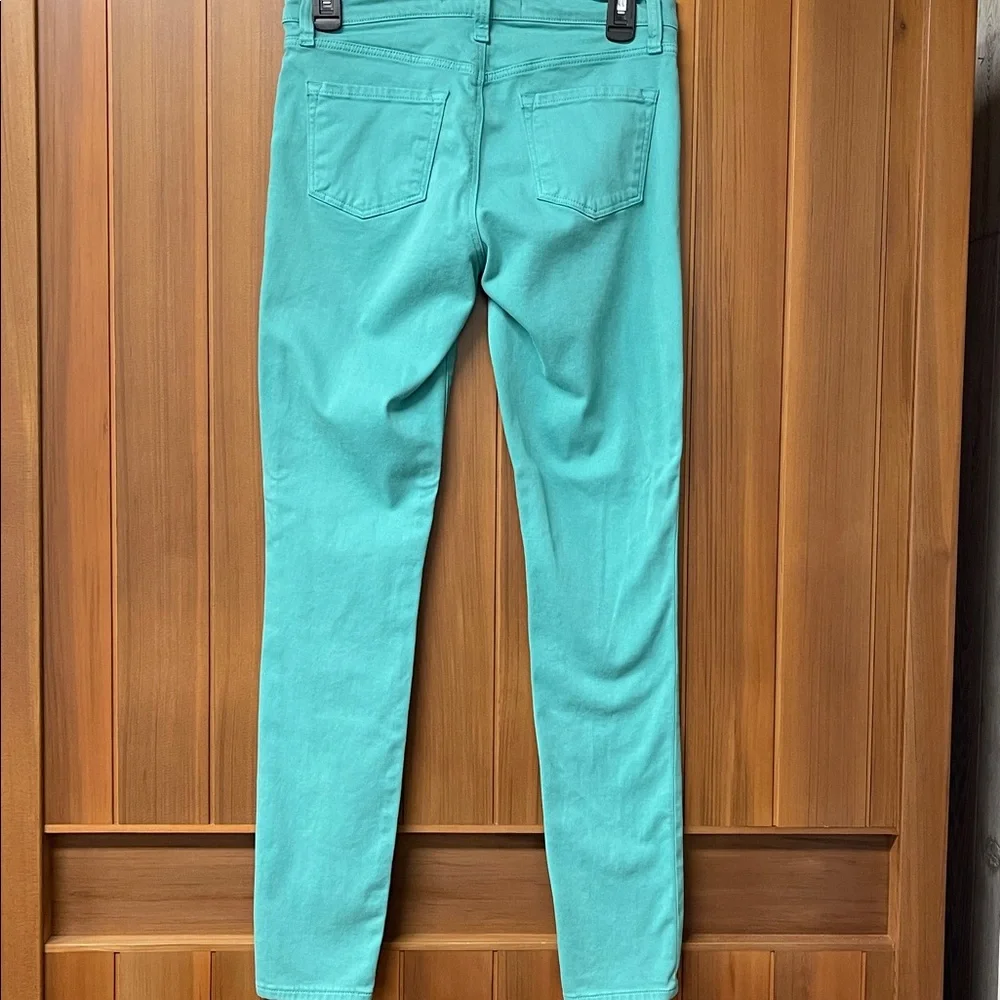 J Brand Turquoise Skinny Straight Leg Jeans Size 27